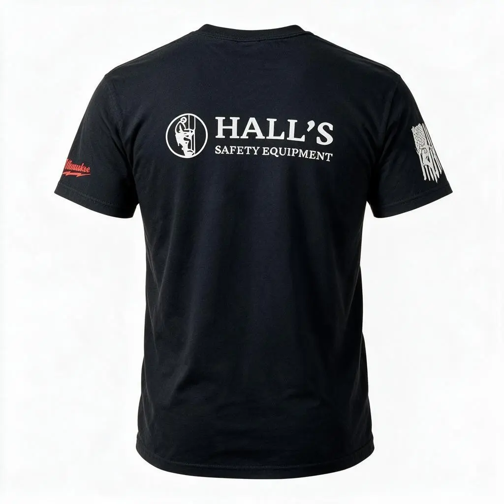 Hall's Safety Tshirt Back.webp