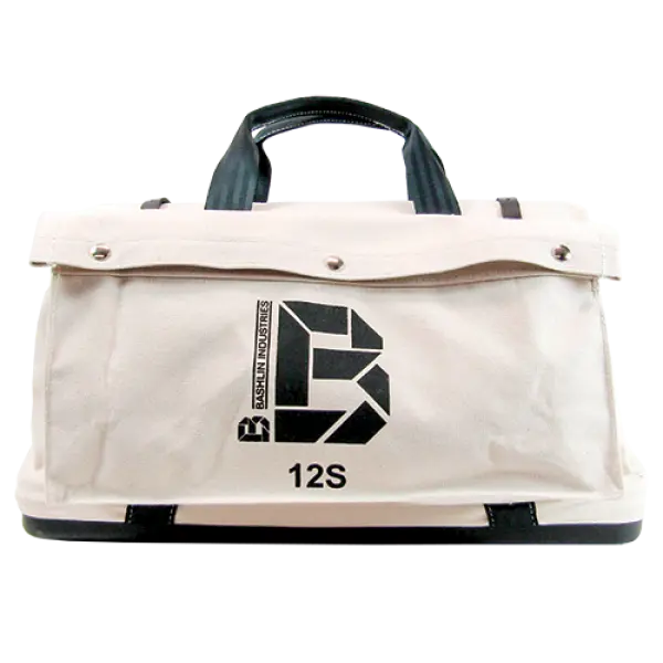 12S Bashlin Canvas Tool Bag With Hard Bottom