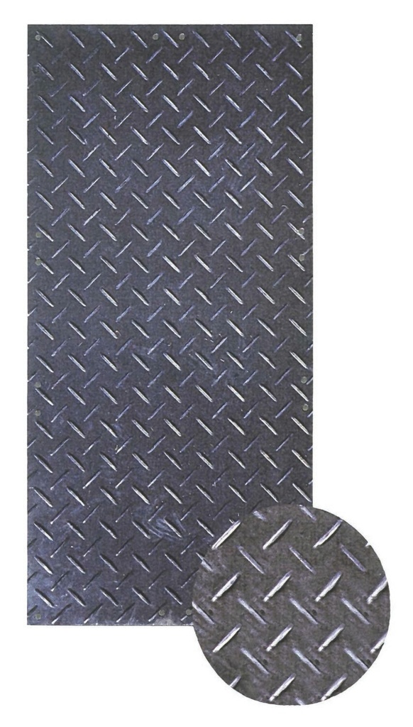 4' X 8' Checkers-Alturnamat® Ground Protection Mat, 120 Ton Load Capacity, Black - Am48