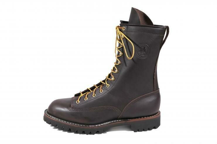 Boots-White's Hs7805 10" Brown Vibram Sole Hathorn Frontiersman Boot (Size 9D Only)