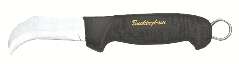 Buckingham-Ergonomic Cushioned Handle Skinning Knife With Ring 7090