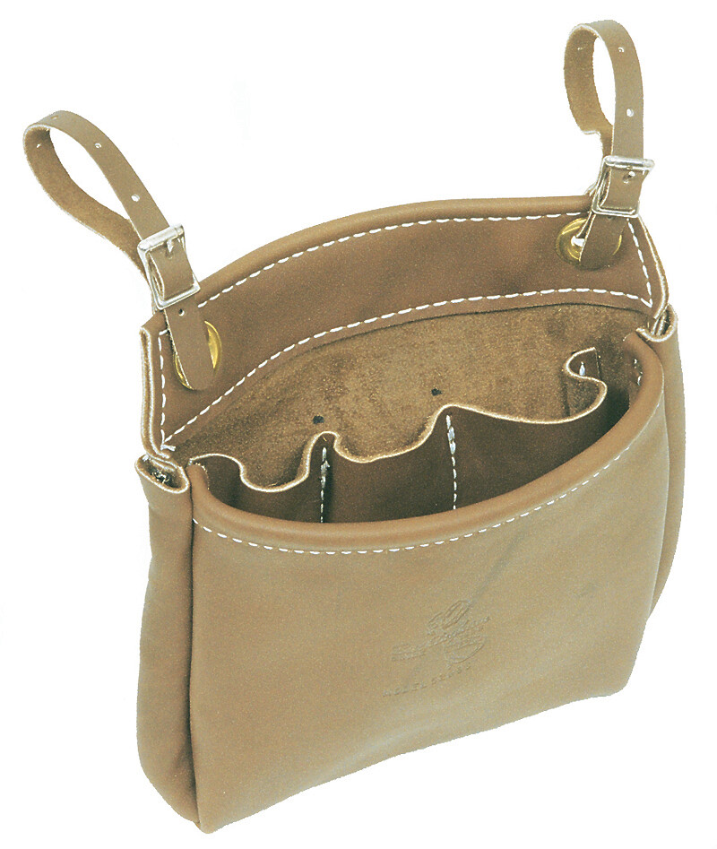 Buckingham-Leather Nut And Bolt Bag 52993Br With Three Inside Pockets