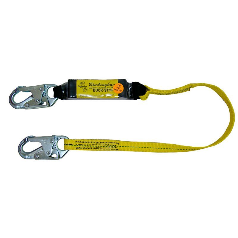 Buckingham-The Buck Stop 6 Shock Absorbing Lanyard 5Vv116S1 For Steel Dee Ring Dorsal Attachment