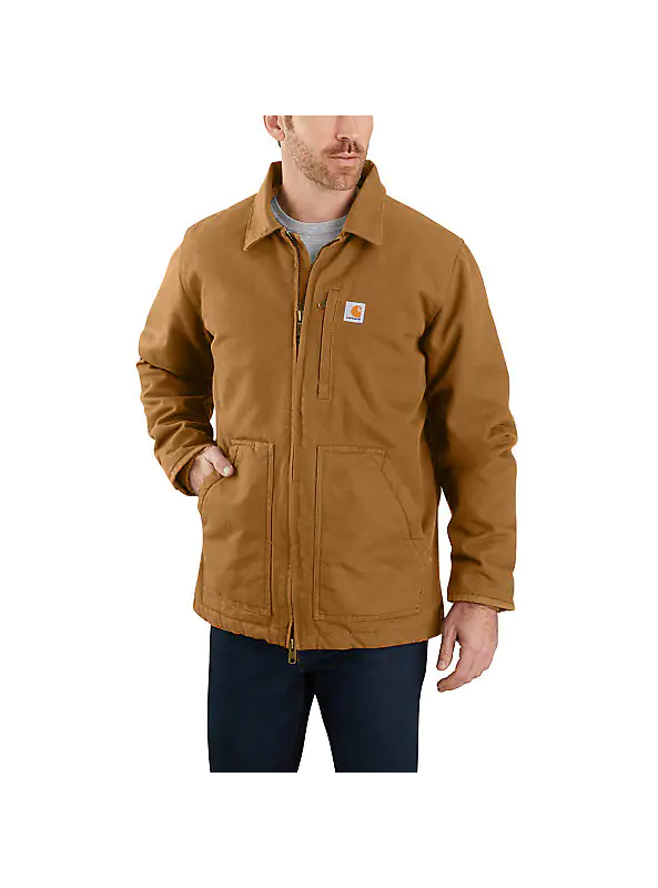 Carhartt 104293 Loose Fit Washed Duck Sherpa-Lined Coat