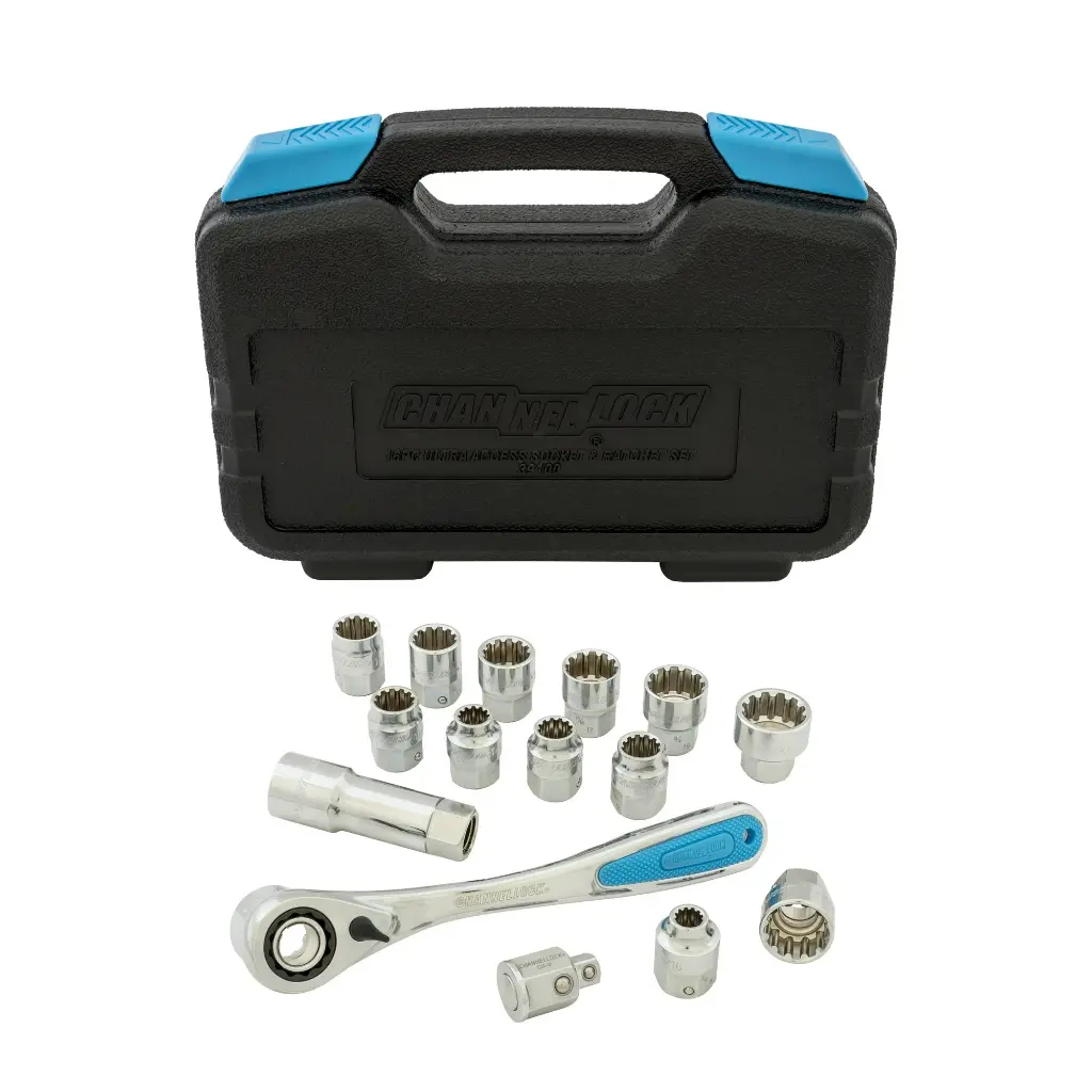 Channellock-16 Piece Pass-Thru Uni-Fit Socket Set 39100