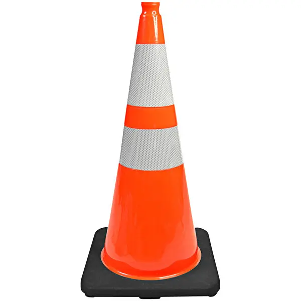 Eastern Metal-Tc2 Series 36" Traffic Cones W/ Black Base 10Lbs