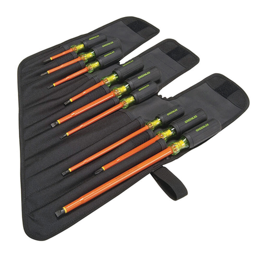 Greenlee-9 Piece Insulated Screwdriver Set 0153-01-Ins