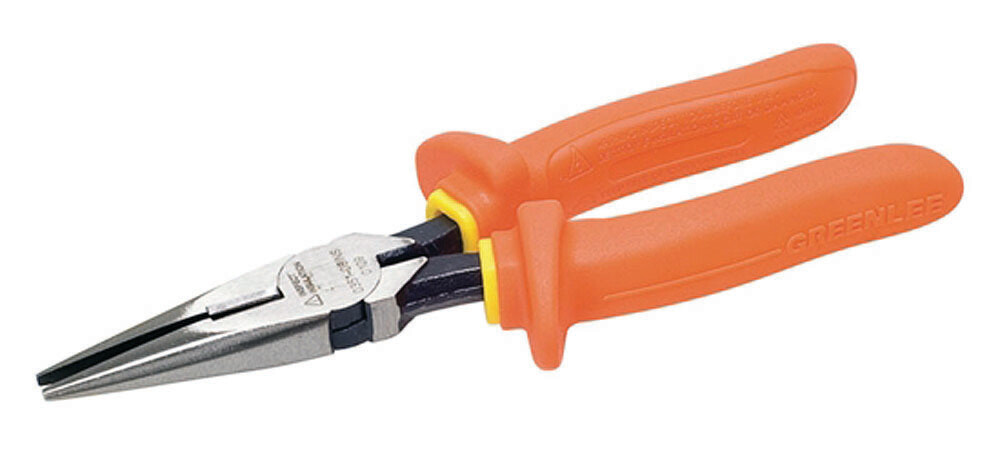 Greenlee-Insulated 8″ Side Cutting 0351-08-Ins Long Nose Pliers