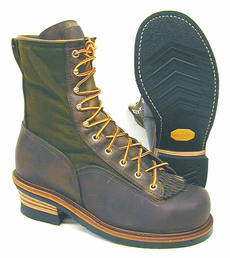 Hall's 946 8" Lace To Toe Lineman Steel Toe Boots, Manufactured In The USA.