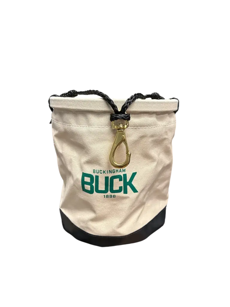 Buckingham-11215 Large Canvas Bucket W/ Plywood Bottom
