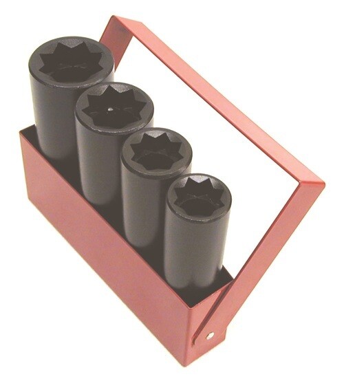White Industrial BX168S 4 Piece Deep Socket Set