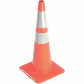 Hall's-Traffic Safety Cones 18POREF With Reflective Collars