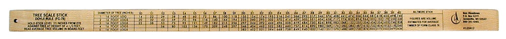 Hall's-Tree And Log 62D Scale Sticks