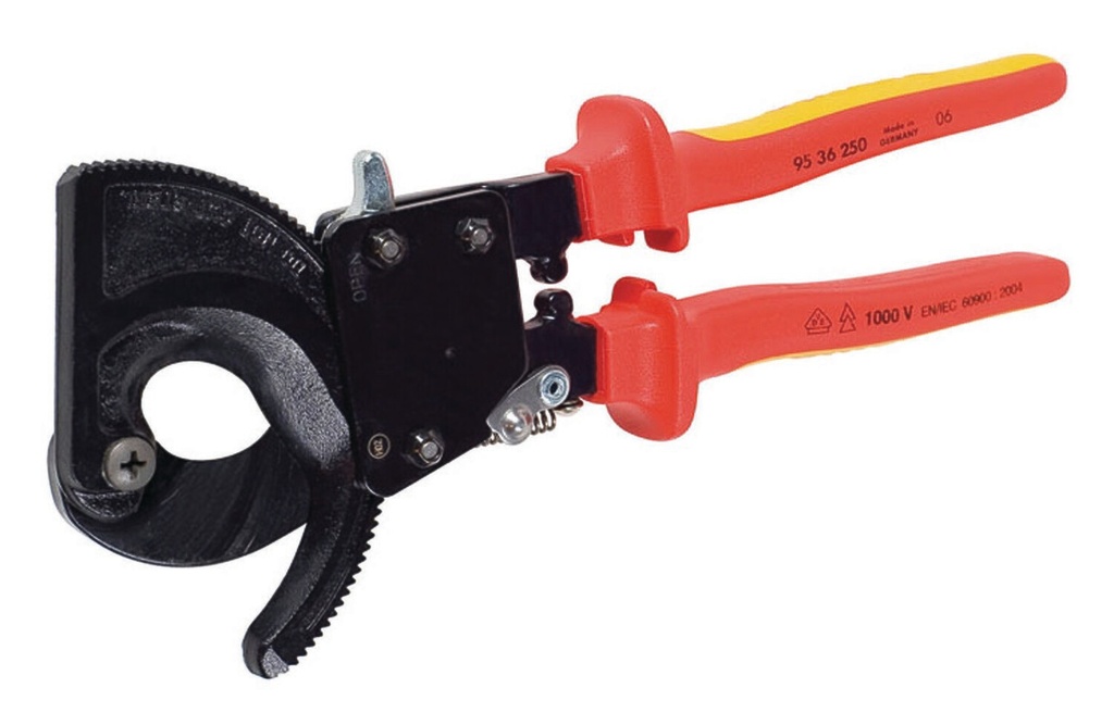 Insulated 10″ Ratchet 45206I Cable Cutter By Greenlee