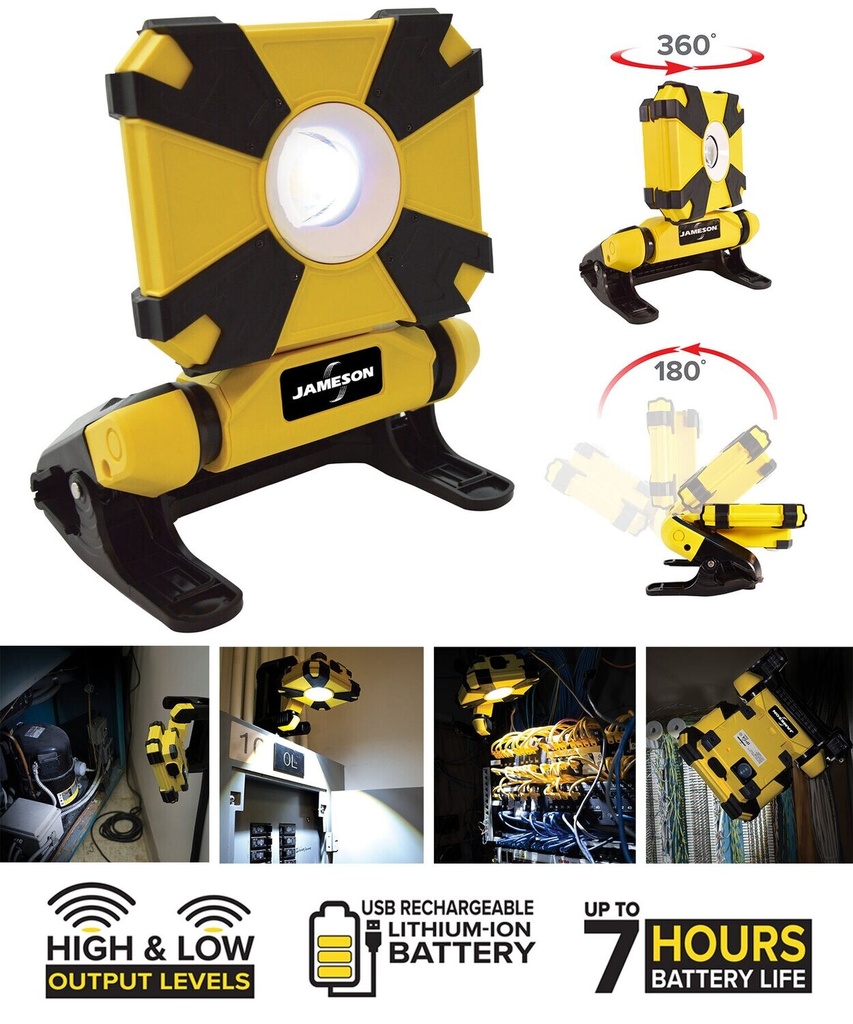 Jameson-Rechargeable Led Clamp Light 31-W900-By