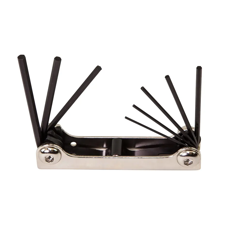 Klein-Folding Hex Key Set, 8-Key, SAE Sizes