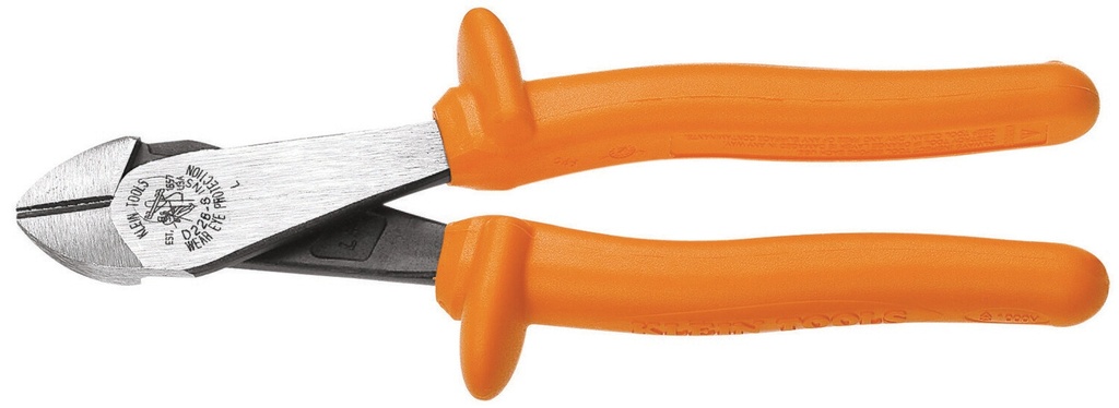 Klein-Insulated D2000-48-Ins High Leverage Diagonal Cutting Pliers With Angled Head