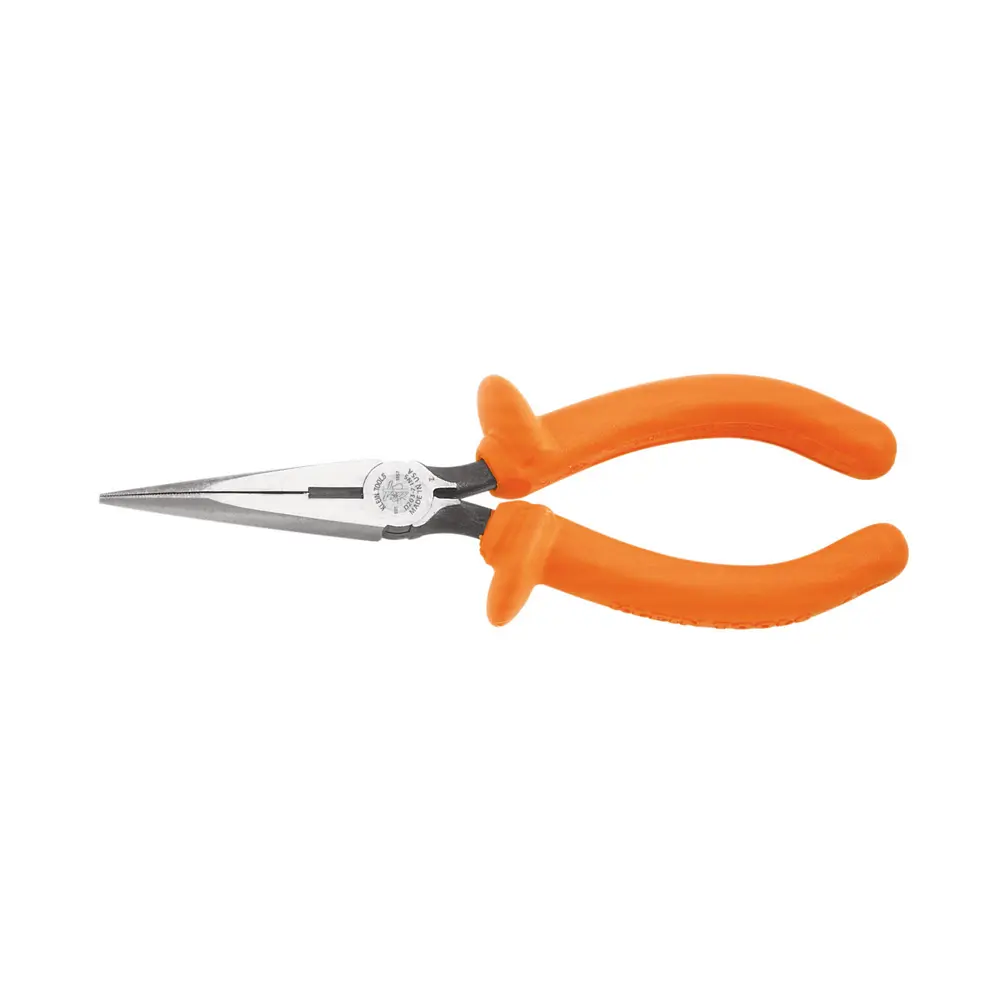 Klein-Insulated D203-6-Ins Standard Long Nose Side Cutting Pliers