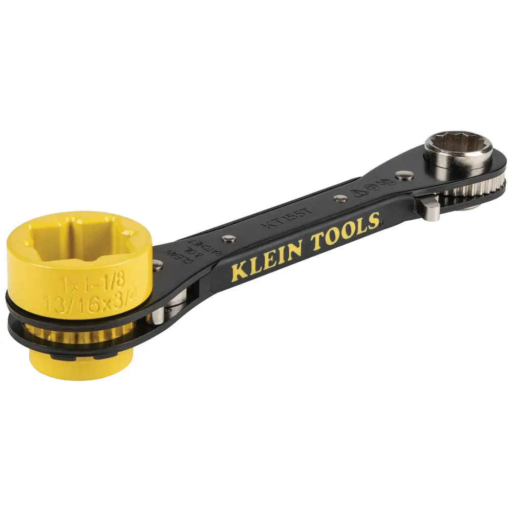 Klein-Kt155T Ratcheting 5-In-1 Lineman’S Wrench