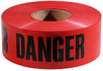 Milwaukee Danger Tape 1000 Ft Rolls 71-1004