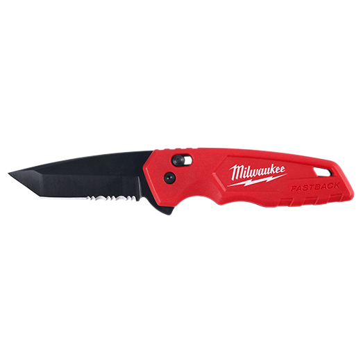 Milwaukee Fastback™ Spring Assisted Folding Serrated Knife 48-22-1530