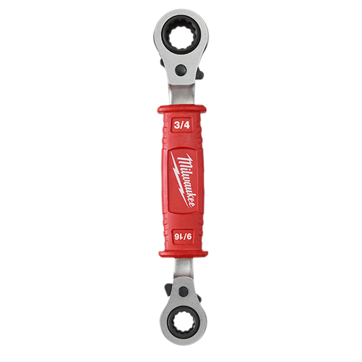 Milwaukee Lineman's 4-In-1 Insulated Ratcheting Box Wrench 48-22-9212