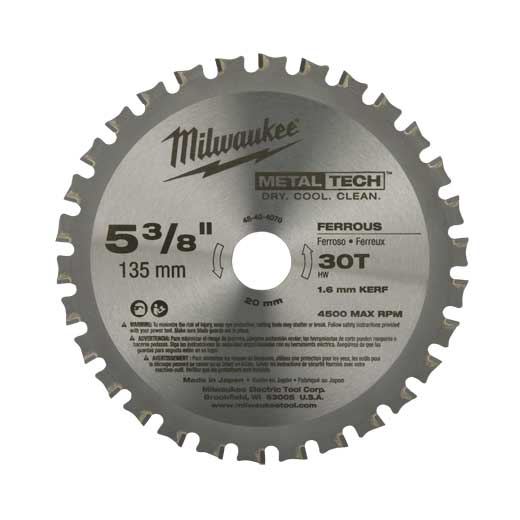 Milwaukee-5-3/8" Metal & Stainless Cutting Circular Saw Blade