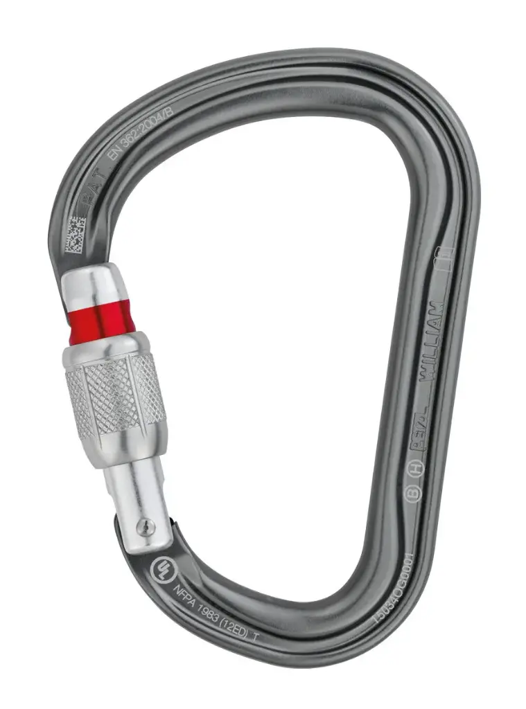 Petzl-Large Capacity M36Asl William Screw-Lock Aluminum Carabiner