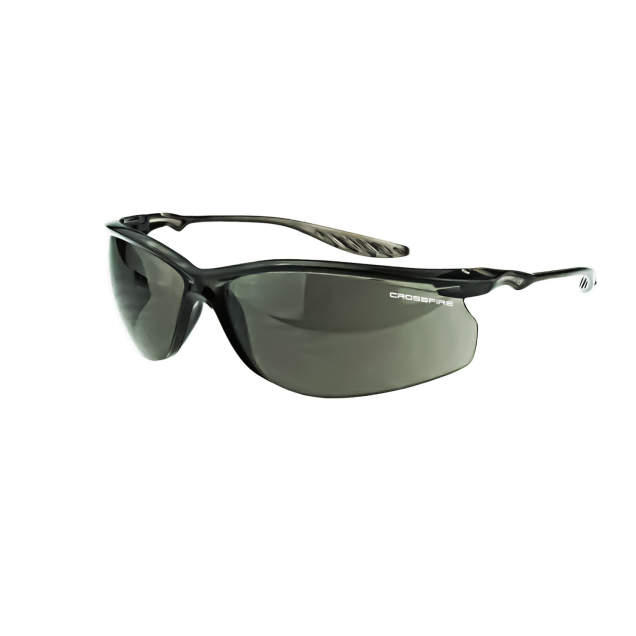 Radians-Crossfire 24Seven® Performance Safety Eyewear Black Frame Smoke Lens 3741