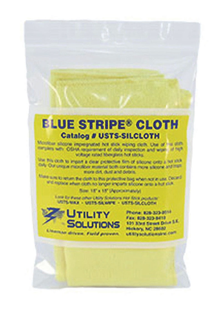 Utility Solutions-Blue-Stripe® Usts-Silcloth Hot Stick Cloth