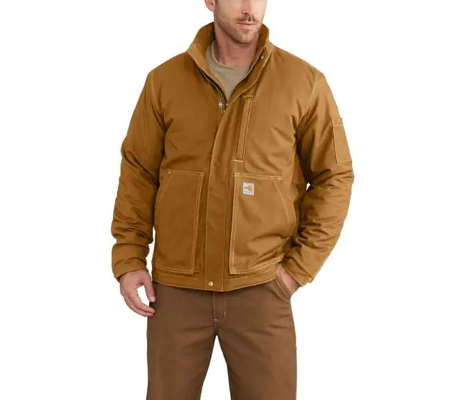 Carhartt-102692 Full Swing® Quick Duck® Flame-Resistant Lanyard Access Jacket (Brown) Discontinued