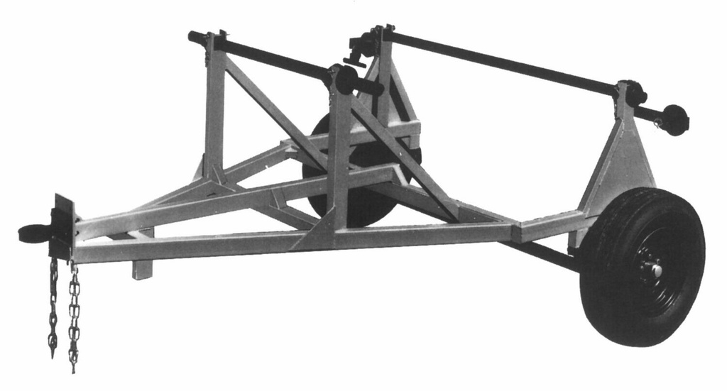 Dual Arbor Cable Reel Trailers 7457B & 7457P (Truck Shipment)