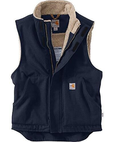 Flame Resistant Navy Mockneck Vest By Carhartt 101029-410 Discontinued