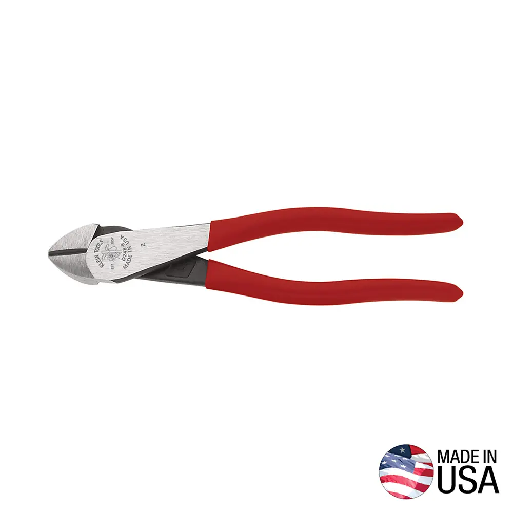 Klein-High Leverage Diagonal Cutting Pliers D248-8, D2000-48 With Angled Head