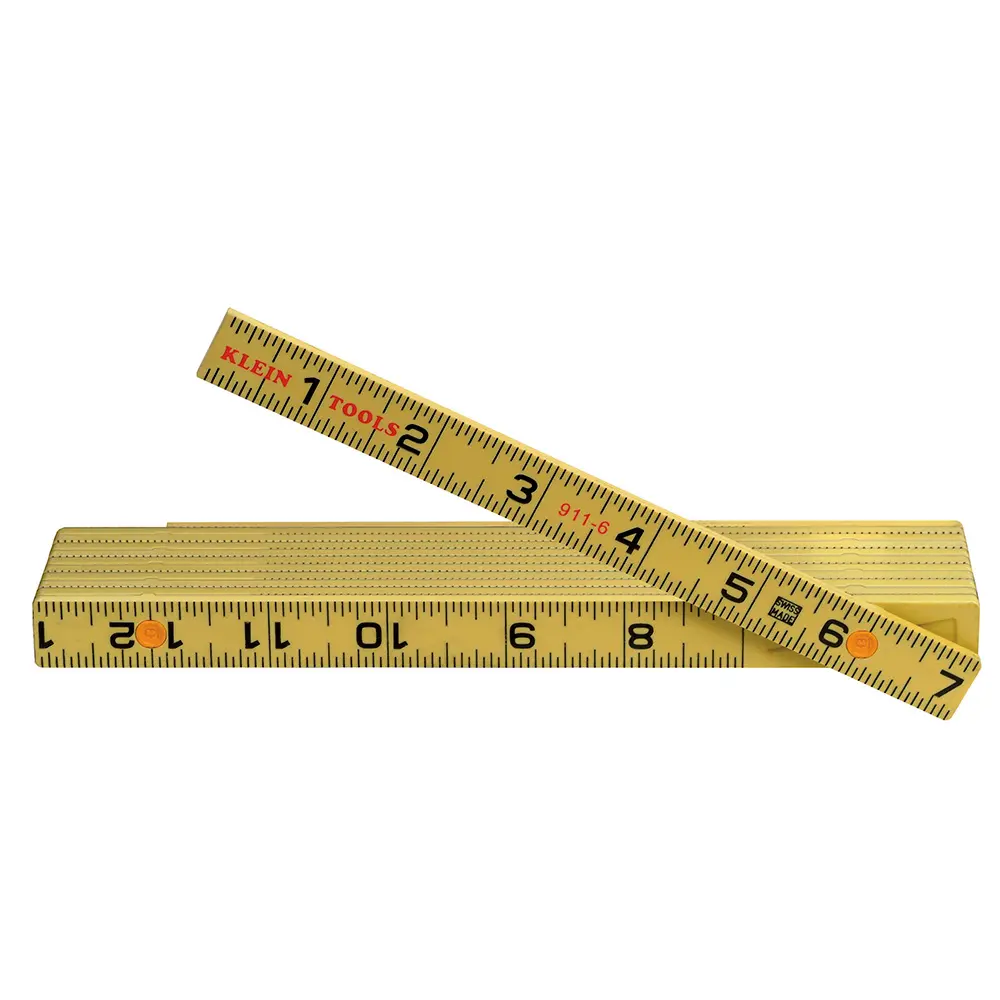Klein-Fiberglass Folding Rulers Inside & Outside Reading 910-6 (in), 911-6 (out)