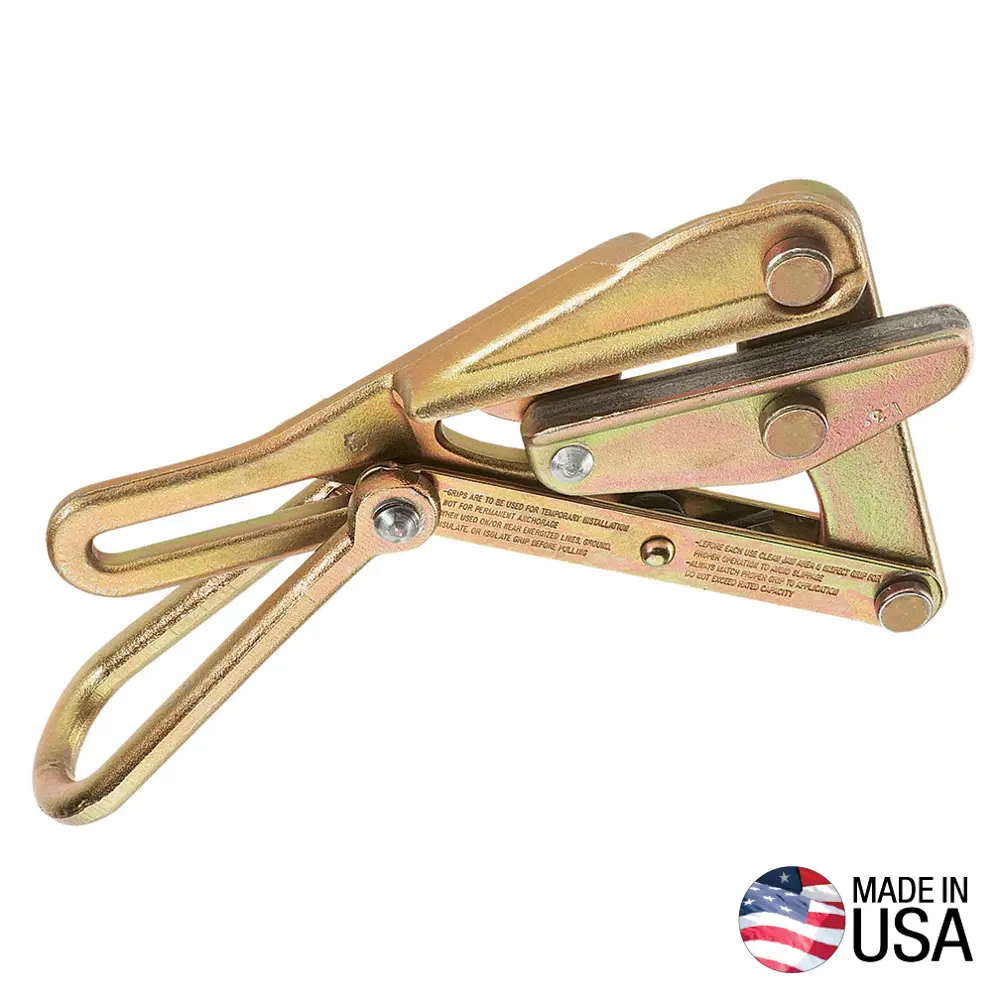 Klein-Chicago® Grips 1684-5, 1684-5F, 573, 578 For Aircraft Cable, Ehs (Extra-High-Strength), Messenger And Guy Strand