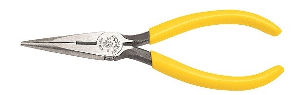 Klein-Pliers, Needle Nose Side-Cutters, Stripping, 6-Inch