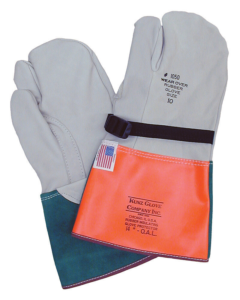 Kunz 14″ One Finger Mitten Protectors 1050-5-1F For Rubber Gloves