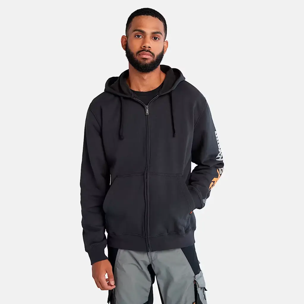 Men's Black Timberland Pro ® Hood Honcho Sport Zip-Front Hoodie