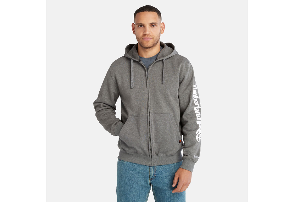 Men's Charcoal Timberland Pro ® Hood Honcho Sport Zip-Front Hoodie