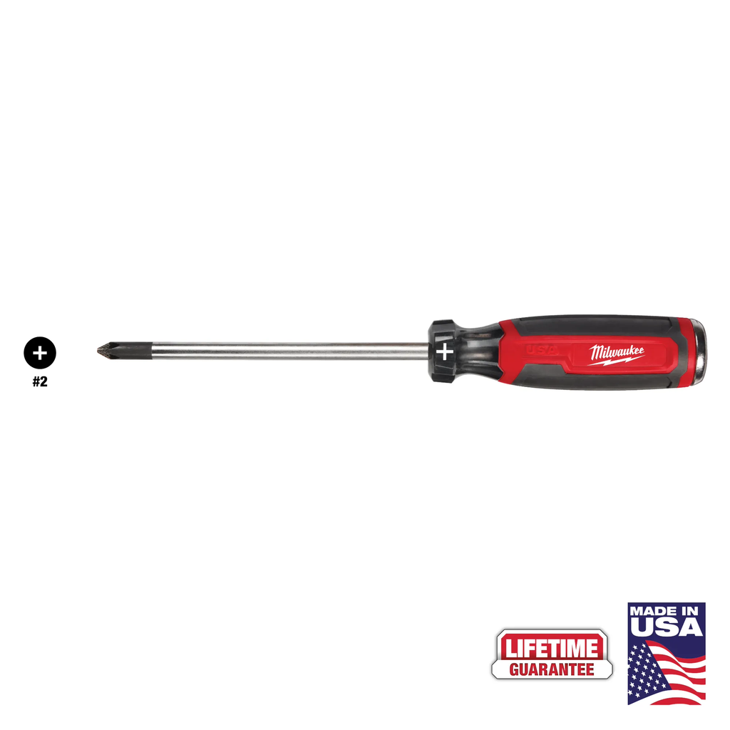 Milwaukee Cushion Grip Demolition Screwdrivers (Usa) Mt205, Mt208, & Mt210