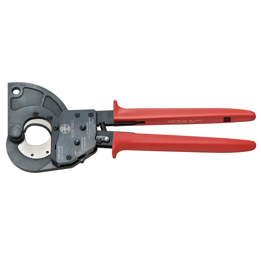 63800Acsr & 63858 Ratcheting Cable Cutter By Klein
