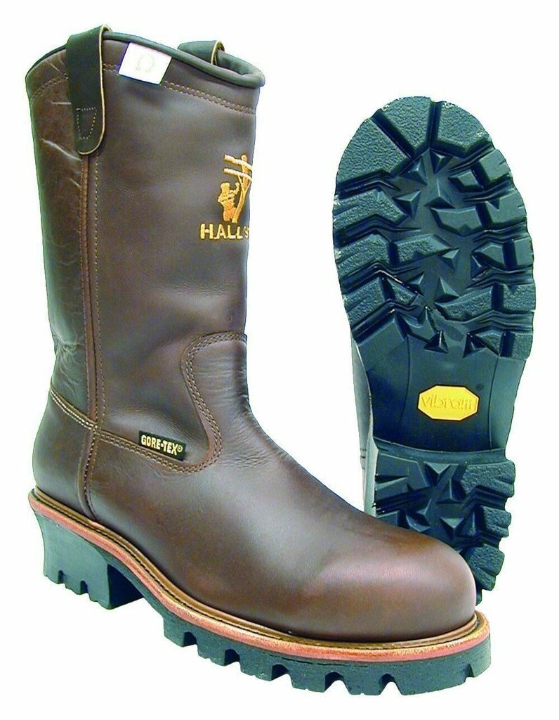 Boots-Hall's 630W 12" Insulated Waterproof Composite Toe Wellington Lineman Boot, Manufactured In The USA.