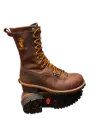 Boots-Hall's 710W 10" Heritage Waterproof Composite Toe Patch Lineman Boot (Rusty Red), Manufactured In The USA.
