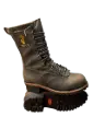 Boots-Hall's Exclusive 730W 10" Thinsulate™ Waterproof Composite Toe Patch Lineman Boot (Charcoal Grey), Manufactured In The USA.