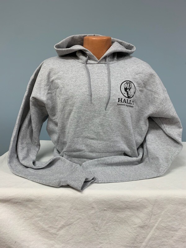 New Hall's Logo Grey Hoodie (Light Grey)