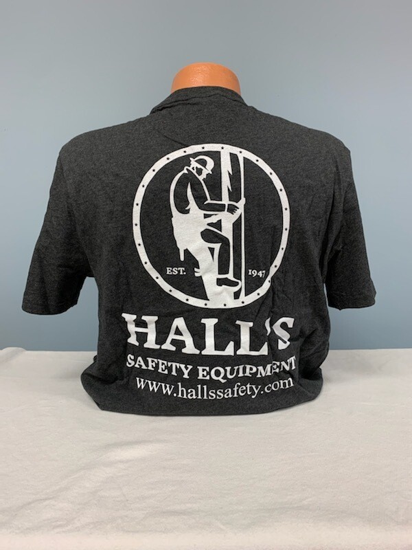 New Hall's Logo T-Shirt (Charcoal)