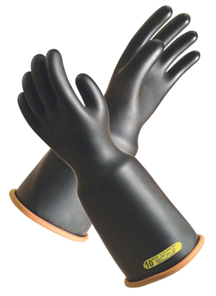 Novax® Black/Orange Class 2, 18" Bell Cuff Insulating Gloves 159-2-16