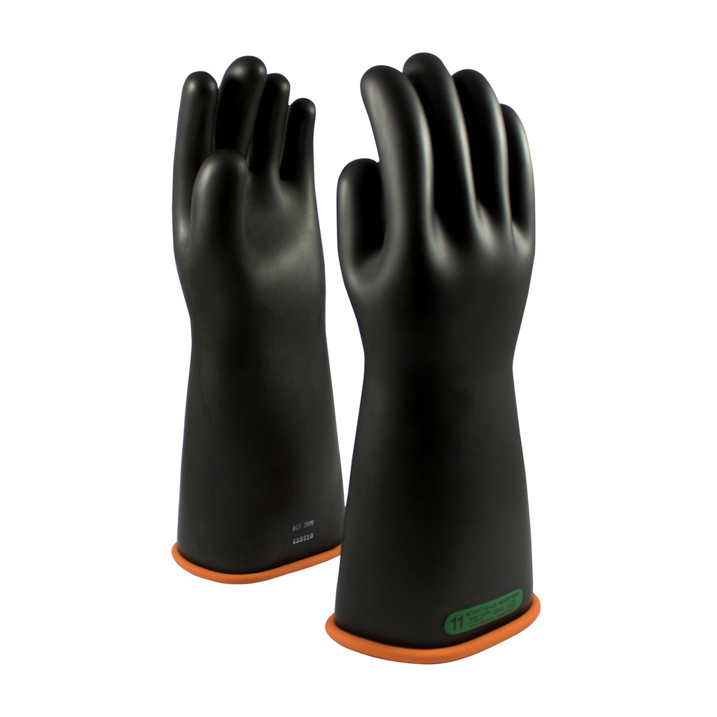 Novax®Black/Orange Class 3, 16″ Rubber Insulating Gloves 155-3-16