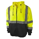 Radians Sj01B-3 Class 3 Color Blocked Hooded Sweatshirt